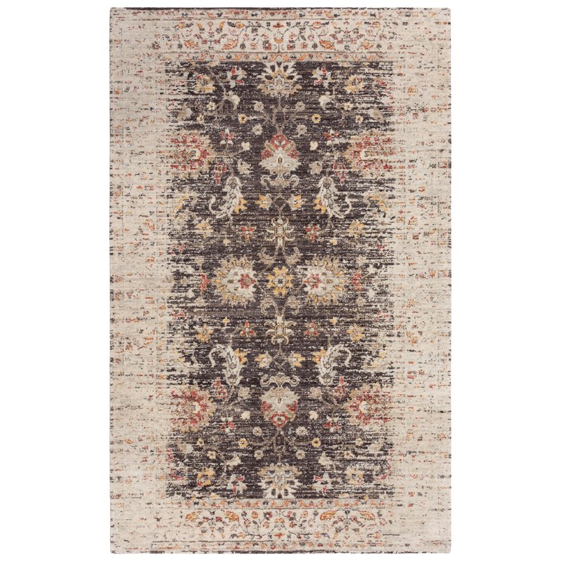 Alora Decor Infinity 9' x 12' Classical Brown/Beige/Apricot Hybrid Area Rug