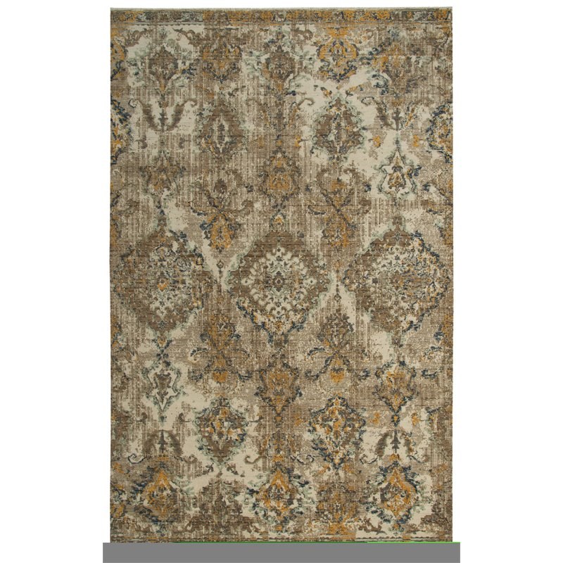 Alora Decor Intrepid 10' x 13' Classical Beige/Brown/Ivory/Green Hybrid Area Rug