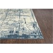 Alora Decor Essential 10' x 13' Abstract Blue/Ivory Hybrid Area Rug