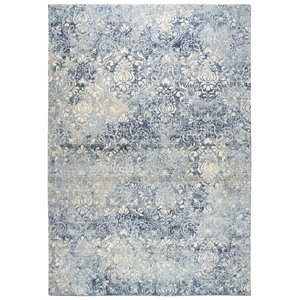 Alora Decor Euphoria 10' x 13' Damask Lt. Blue/Gray/Rust/Blue Hybrid Area Rug