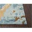Alora Decor Flare 8' x 10' Abstract Blue/Grey/Teal/Gold Hand-Tufted Area Rug