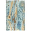 Alora Decor Flare 5' x 8' Abstract Blue/Grey/Teal/Gold Hand-Tufted Area Rug