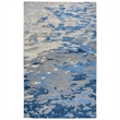 Alora Decor Flare 8' x 10' Abstract Blue/Dk Blue/Grey Hand-Tufted Area Rug