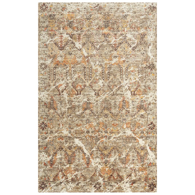 Alora Decor Infinity 5' x 8' Classical Brown/Beige/Ivory/Green Hybrid Area Rug