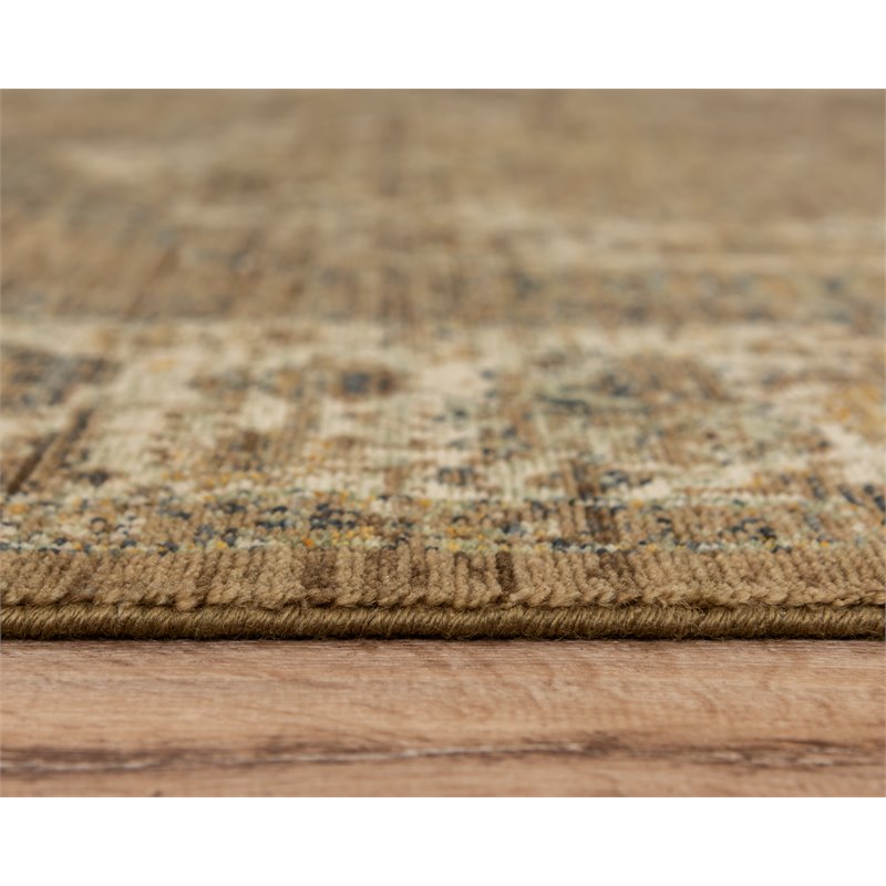 Alora Decor Intrepid 8' x 10' Classical Brown/Beige/Ivory/Green Hybrid Area Rug