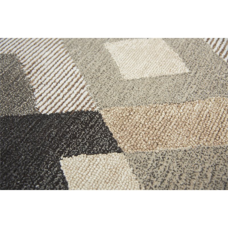 Alora Decor Geneva 8' x 10' Geometric Natural/Ivory Hand-Tufted Area Rug