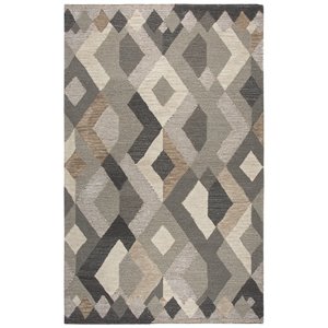 Alora Decor Geneva 8' x 10' Geometric Natural/Ivory Hand-Tufted Area Rug