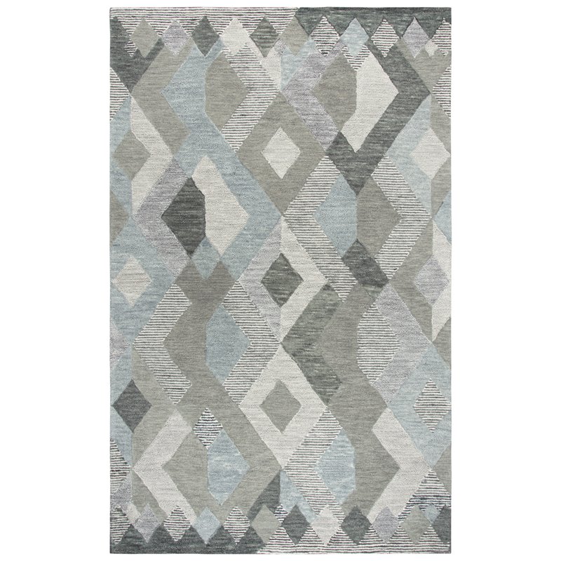 Alora Decor Geneva 8' x 10' Geometric Natural/Ivory Hand-Tufted Area Rug