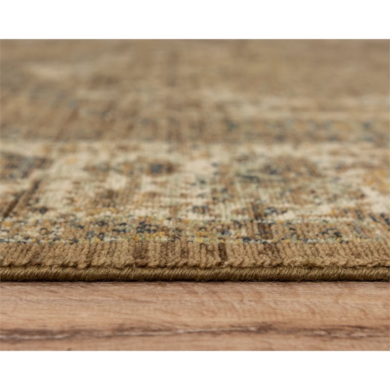Alora Decor Intrepid 9' x 12' Classical Brown/Beige/Ivory/Green Hybrid Area Rug