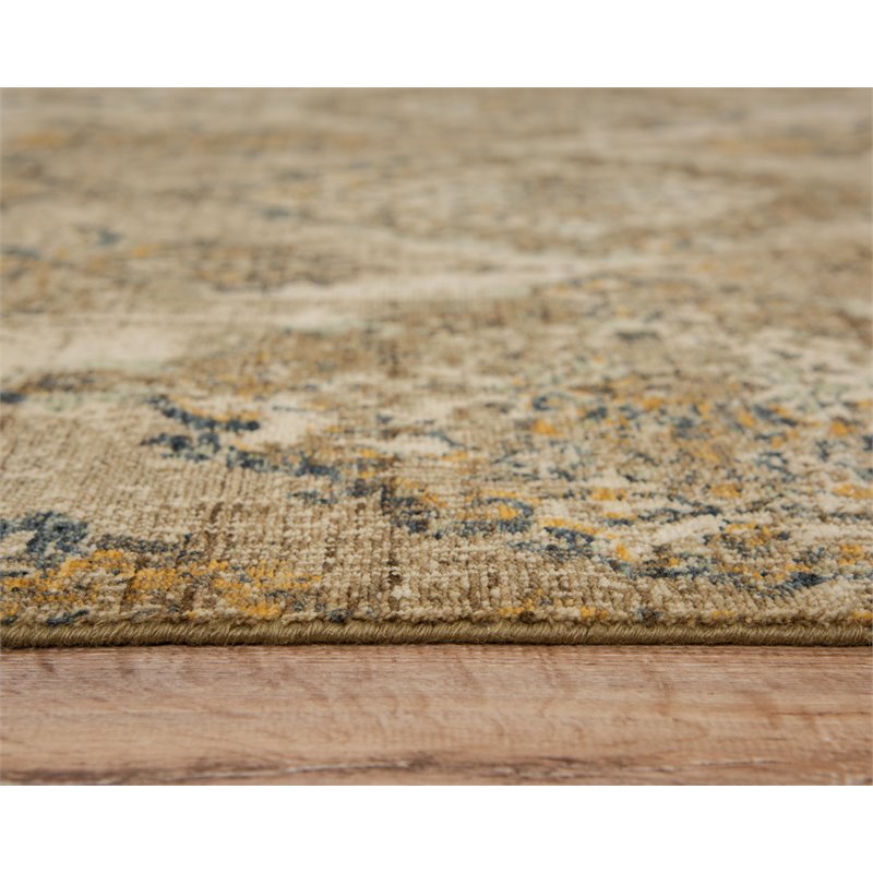 Alora Decor Intrepid 5' x 8' Classical Beige/Brown/Ivory/Green Hybrid Area Rug
