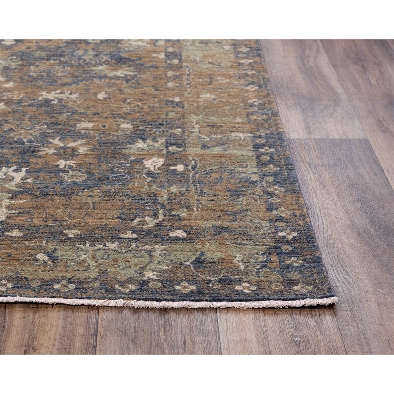 Alora Decor Intrepid 8' x 10' Classical Charcoal/Beige/Ivory Hybrid Area Rug