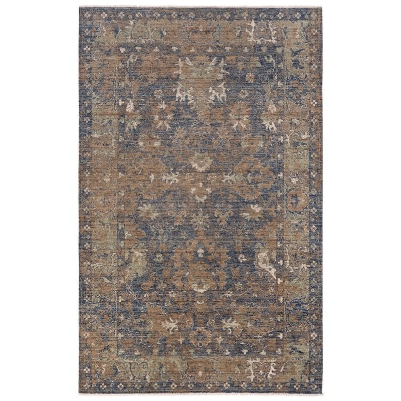 Alora Decor Intrepid 9' x 12' Classical Charcoal/Beige/Ivory Hybrid Area Rug