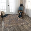 Alora Decor Intrepid 5' x 8' Classical Charcoal/Beige/Ivory Hybrid Area Rug