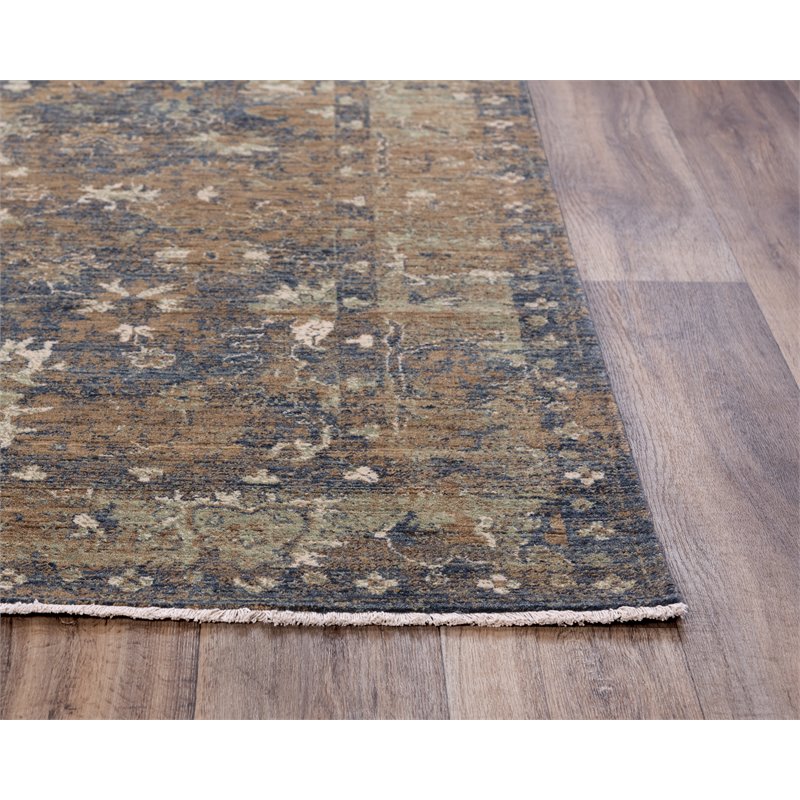 Alora Decor Intrepid 5' x 8' Classical Charcoal/Beige/Ivory Hybrid Area Rug