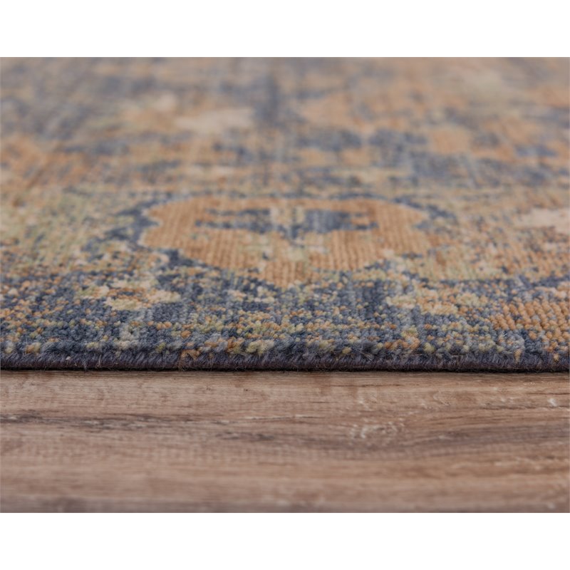 Alora Decor Intrepid 5' x 8' Classical Charcoal/Beige/Ivory Hybrid Area Rug