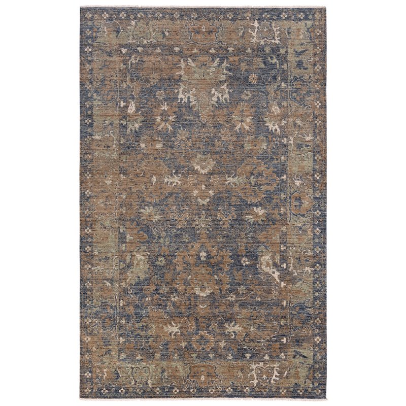 Alora Decor Intrepid 5' x 8' Classical Charcoal/Beige/Ivory Hybrid Area Rug