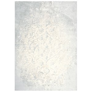 Alora Decor Glamour 3'11&quot x 5'6&quot Vine/Scroll Cream/Beige/Gray/Rust/Blue Rug
