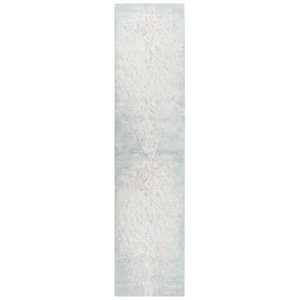 Alora Decor Glamour 2'7&quot x 9'6&quot Vine/Scroll Cream/Beige/Gray/Rust/Blue Area Rug