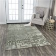 Alora Decor Euphoria 9' x 12' Abstract Gray/Gray/Rust/Blue Hybrid Area Rug
