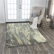 Alora Decor Euphoria 9' x 12' Abstract Gray/Gray/Rust/Blue Hybrid Area Rug