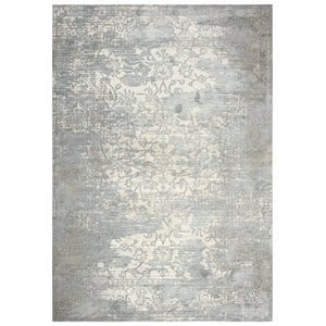 Alora Decor Glamour 8'6&quot x 11'10&quot Vine/Scroll Gray/Cream/Gray/Rust Area Rug