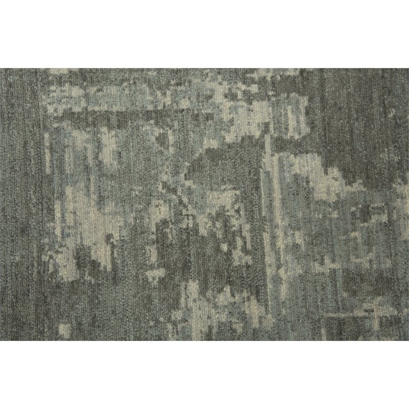 Alora Decor Euphoria 5' x 8' Abstract Gray/Gray/Rust/Blue Hybrid Area Rug