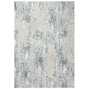 Alora Decor Glamour 7'10&quotx9'10&quot Cream/Gray/Rust/Blue Power-Loomed Area Rug