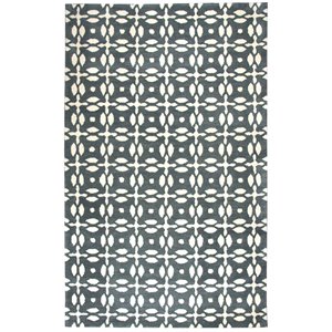 Alora Decor Holland 6'6&quot x 9'6&quot Print Grey/Beige Hand-Tufted Area Rug