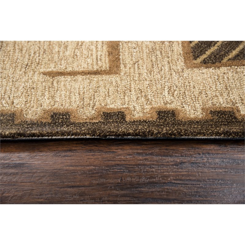 Alora Decor Durango 5' x 8' Southwest/Tribal Gold/Multi Hand-Tufted Area Rug