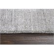 Alora Decor Demure 9' x 12' Solid Gray/Gray Hand-Loomed Area Rug