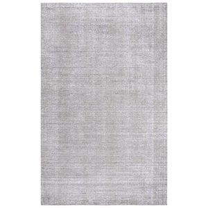 Alora Decor Demure 9' x 12' Solid Gray/Gray Hand-Loomed Area Rug