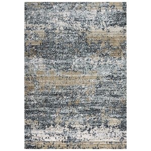 Alora Decor Elect 8' x 10' Lt. Gray/Blue/Brown Power-Loomed/Hybrid Area Rug