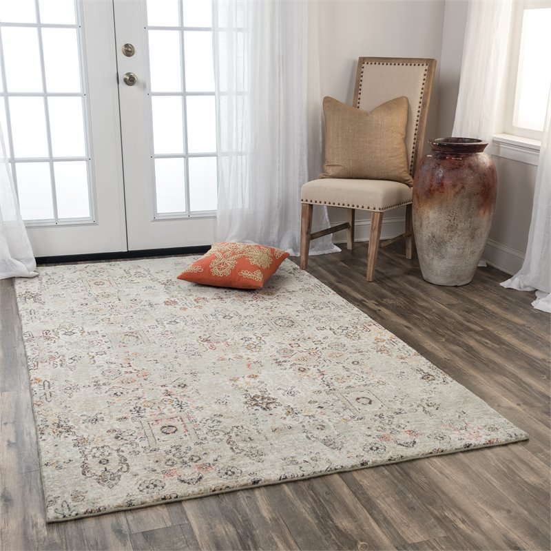 Alora Decor Infinity 8' x 10' Classical Green/Beige/Ivory/Brown Hybrid Area Rug