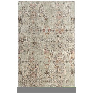Alora Decor Infinity 5' x 8' Classical Green/Beige/Ivory/Brown Hybrid Area Rug
