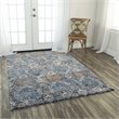Alora Decor Elect 8' x 10' Abstract Gray/Blue/Brown Power-Loomed/Hybrid Area Rug