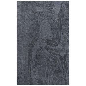 Alora Decor Emerson 5' x 8' Abstract Dk.Grey/Gray/Rust/Blue Hand-Tufted Area Rug