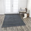 Alora Decor Emerson 5' x 8' Solid Dk. Grey/Gray/Rust/Blue Hand-Tufted Area Rug