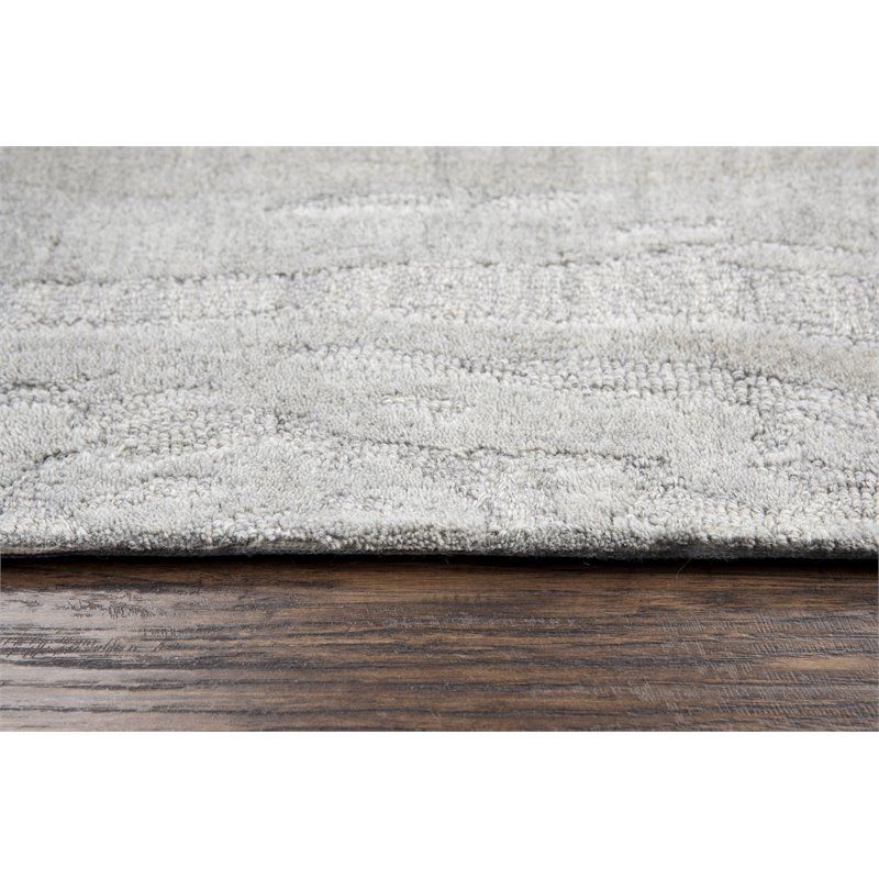 Alora Decor Emerson 5' x 8' Abstract Grey/Gray/Rust/Blue Hand-Tufted Area Rug
