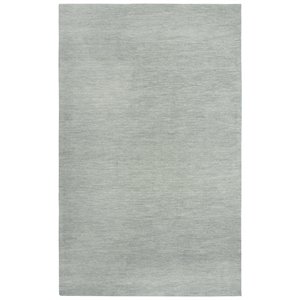 Alora Decor Emerson 5' x 8' Solid Grey/Gray/Rust/Blue Hand-Tufted Area Rug