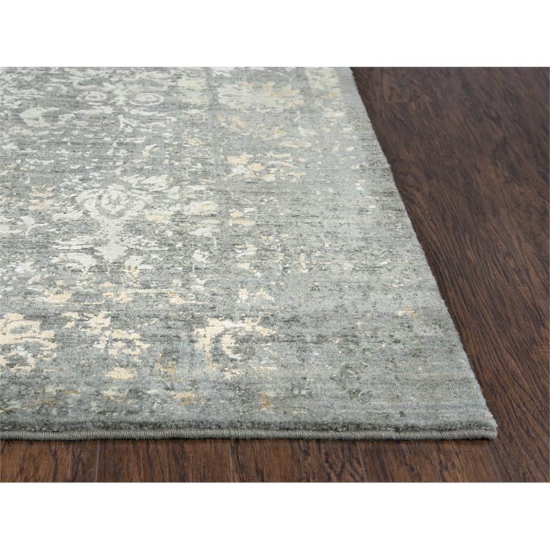 Alora Decor Essential 10' x 13' Classic/Modeled Gray/Ivory Hybrid Area Rug