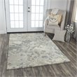 Alora Decor Essential 10' x 13' Abstract Gray/Ivory Hybrid Area Rug