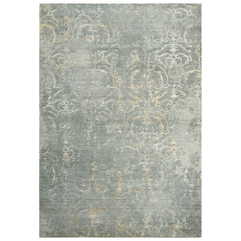Alora Decor Essential 10' x 13' Scroll Gray/Ivory Hybrid Area Rug