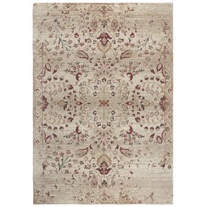 Alora Decor Euphoria 5' x 8' Floral Ivory/Gray/Rust/Blue Hybrid Area Rug