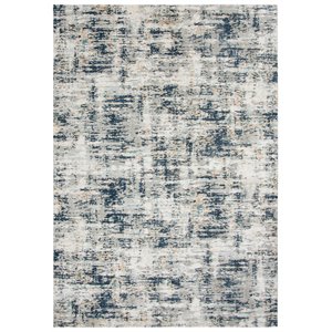 Alora Decor Glamour 7'10&quotx9'10&quot Ivory / Teal/Ivory / Teal Power-Loomed Area Rug