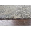Alora Decor Euphoria 10' x 13' Damask Distress Gray/Gray/Rust/Blue Hybrid Rug