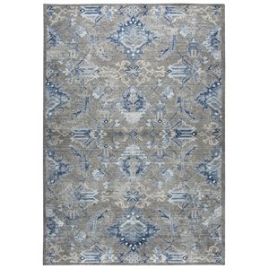 Alora Decor Euphoria 9' x 12' Gray/Gray/Rust/Blue Hybrid Area Rug