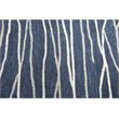 Alora Decor Geneva 8' x 10' Lines Navy/Ivory Hand-Tufted Area Rug