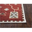 Alora Decor Durango 5' x 8' Southwest/Tribal Red/Multi Hand-Tufted Area Rug