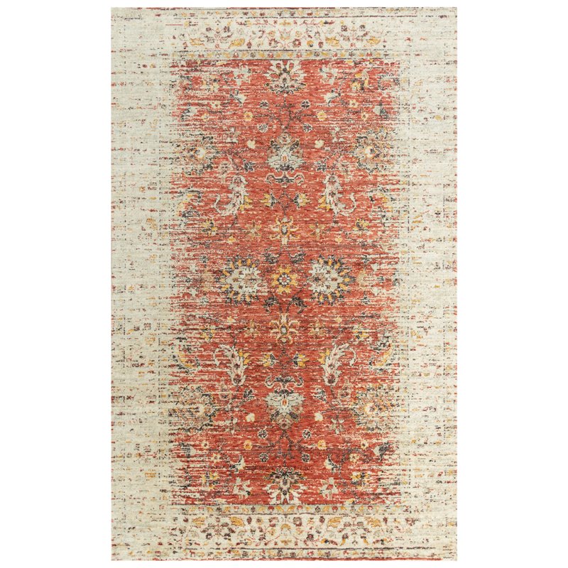Alora Decor Infinity 9' x 12' Classical Red/Beige/Rust/Gold Hybrid Area Rug