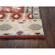Alora Decor Itasca 8' x 10' Patchwork Red/Blue/Beige/Brown Hand-Tufted Area Rug